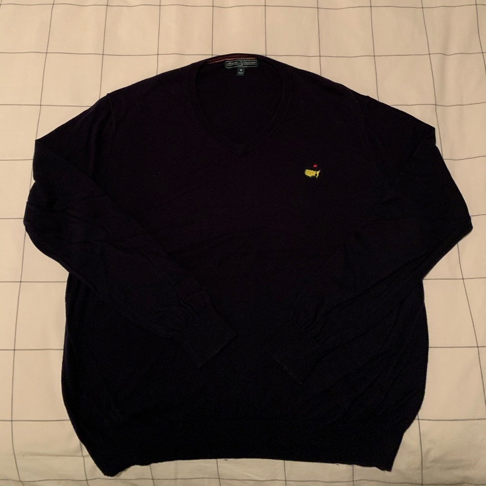 Navy (Authentic) Masters V Neck Sweater